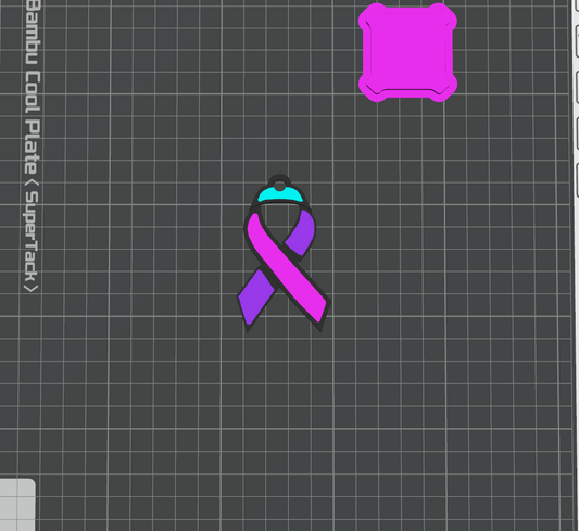 Thyroid Cancer Awareness Key Chain – Digital File